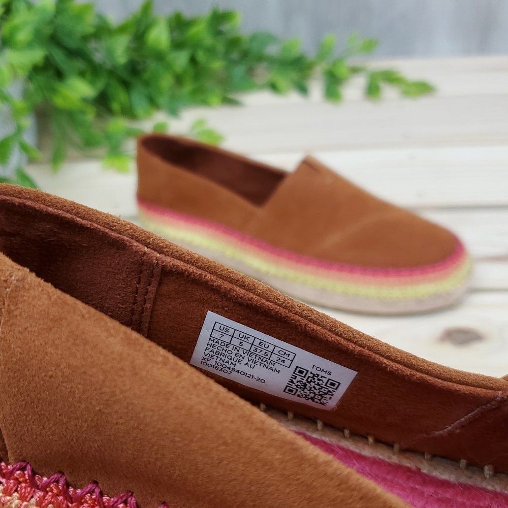 TOMS Esparto Suede Thread Espadrilles - Picture 11 of 14